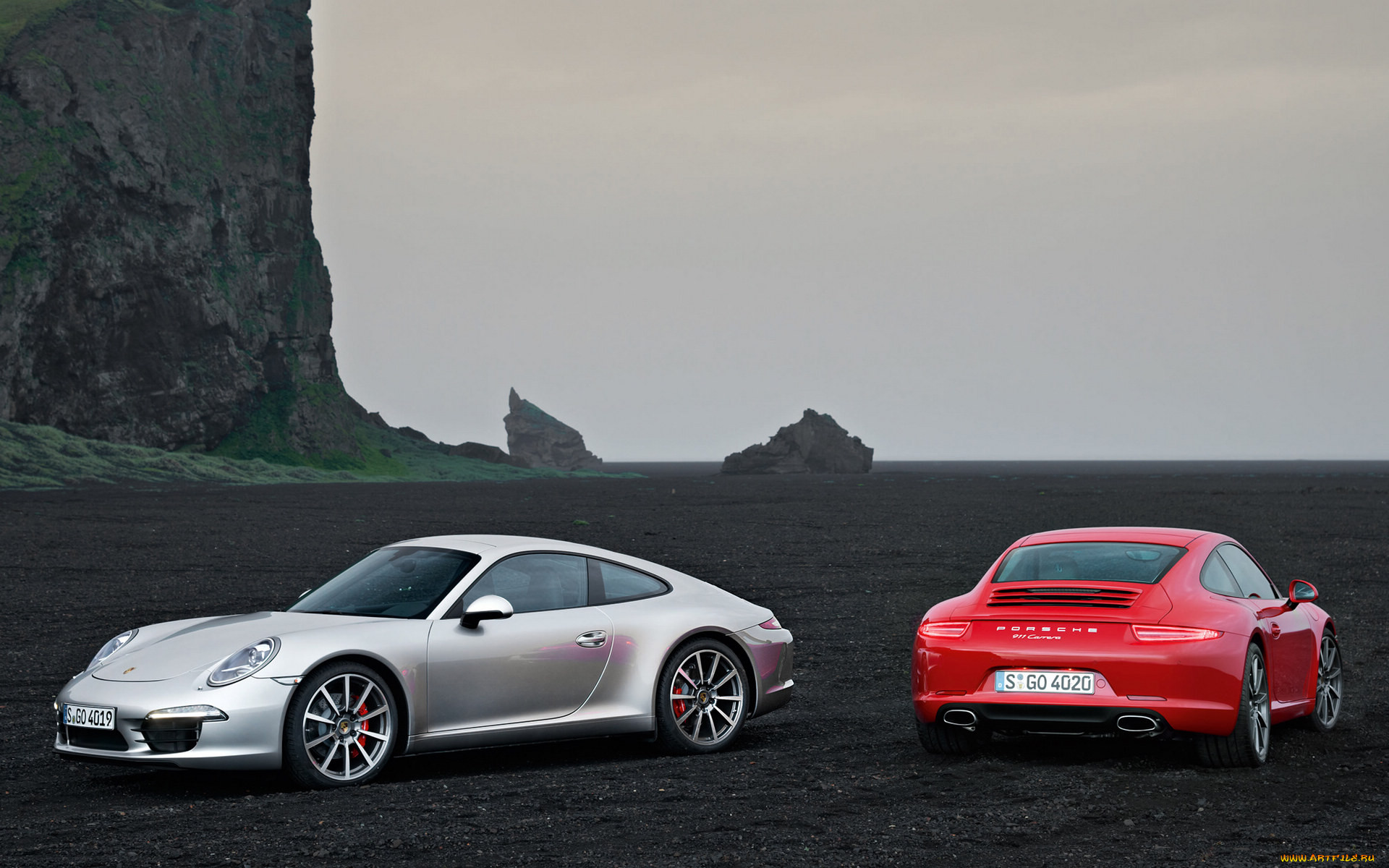, porsche, 911, carrera, twin, car